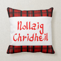 Scots Gaelic Merry Christmas Scottish Throw Pillow