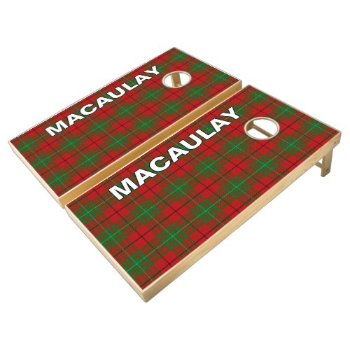 Scots Games Clan MacAulay Tartan Plaid