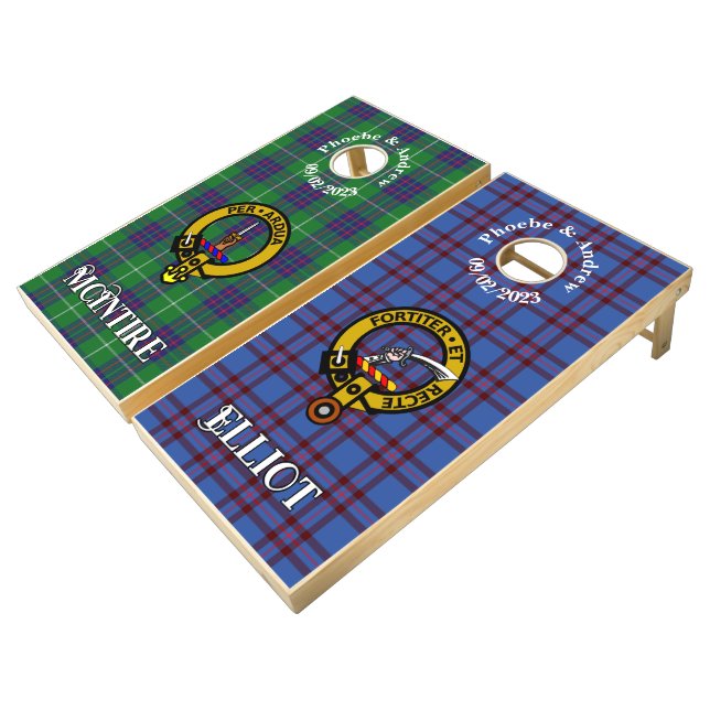 Scots Games Clan MacIntyre & Elliott Tartan 6 (Angled)