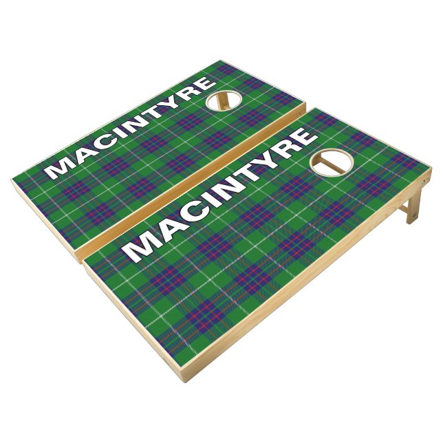 Scots Games Clan MacIntyre Tartan Plaid (Angled)