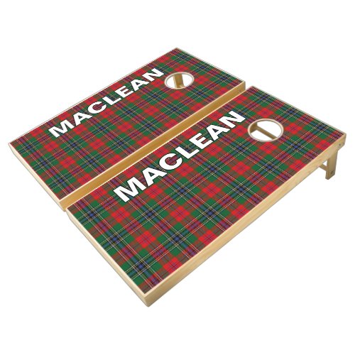Scots Games Clan MacLean Red Tartan Plaid