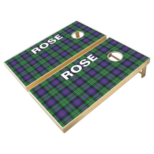 Scots Games Clan Rose Hunting Tartan Plaid