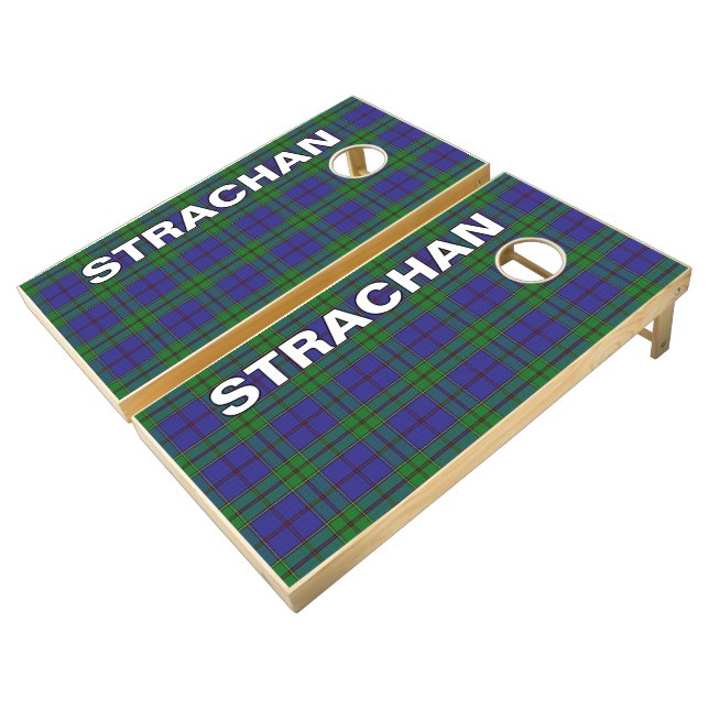 Scots Games Clan Strachan Tartan Plaid (Angled)