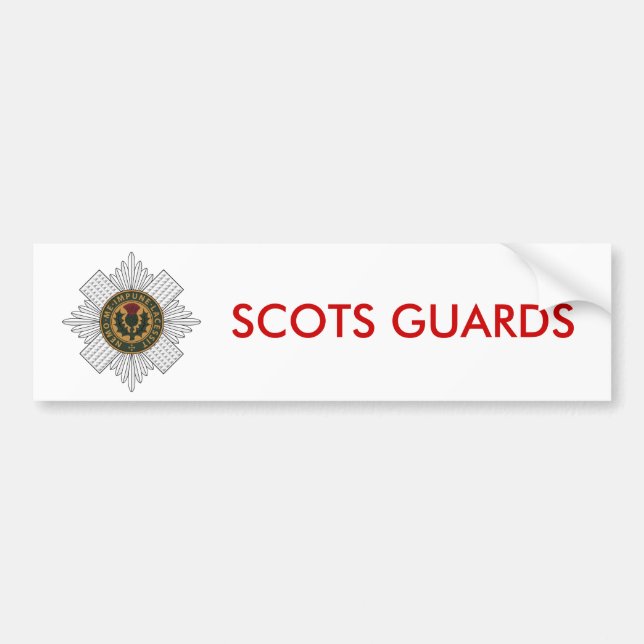 Scots Guards Bumper Sticker (Front)