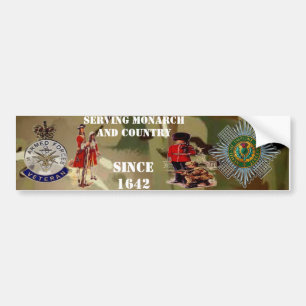 Scots Guards Veteran Bumper Sticker. Bumper Sticker