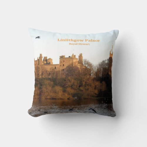 Scots Linlithgow Palace Royal Stuart Stewart Clan Throw Pillow