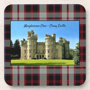 Scots Macpherson Clan's Cluny Castle Beverage Coaster
