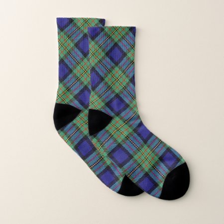 Scots Style Clan Maclaren Tartan Plaid Socks