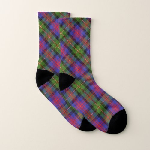 Scots Style Clan MacLennan Tartan Plaid Socks