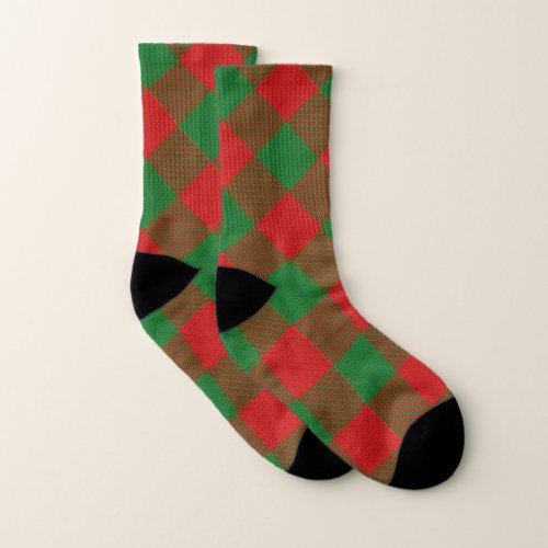 Scots Style Clan Moncreiffe Tartan Plaid Socks