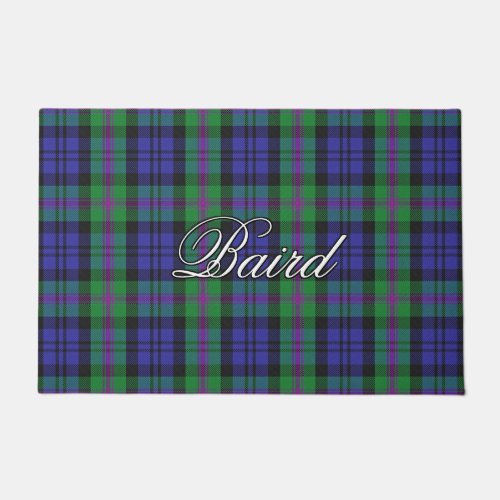 Scots Vista Clan Baird Tartan Plaid Doormat