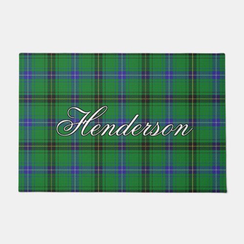 Scots Vista Clan Henderson Tartan Plaid Doormat