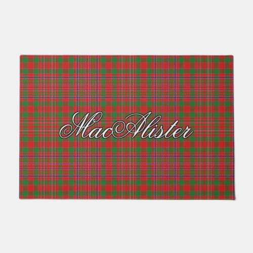 Scots Vista Clan MacAlister Tartan Plaid Doormat