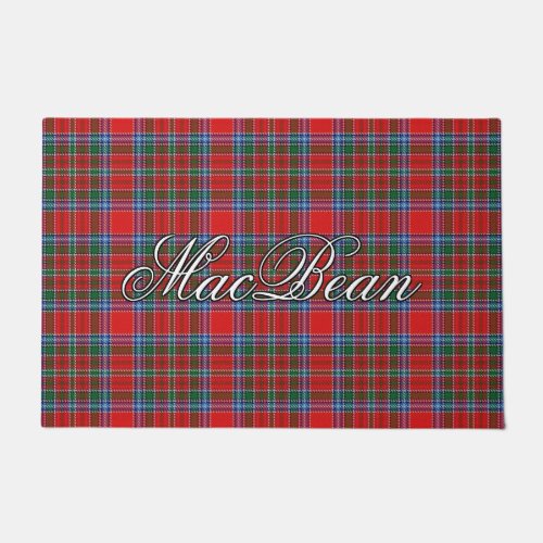 Scots Vista Clan MacBean MacBain Tartan Plaid Doormat