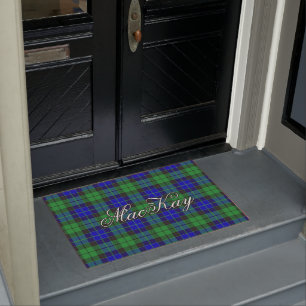 Scots Vista Clan MacKay Tartan Plaid Doormat