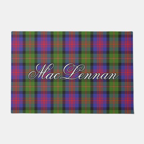 Scots Vista Clan MacLennan Tartan Plaid Doormat