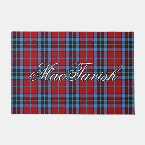 Scots Vista Clan MacTavish Tartan Plaid Doormat