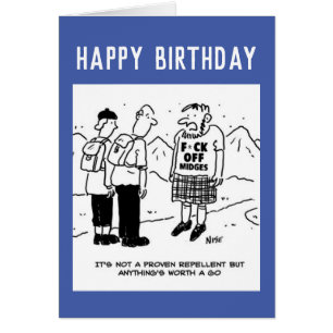 Scotsman's Attempt at repelling midges Cards