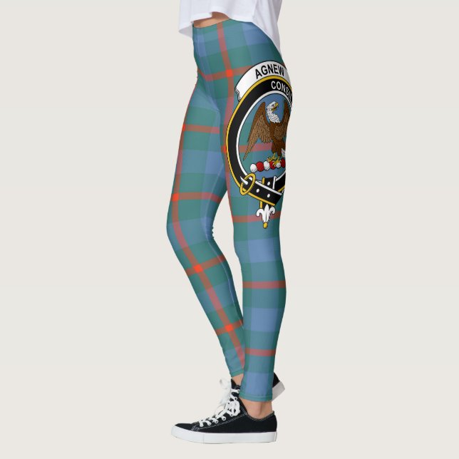 Scotstee Clan Agnew Ancient Crest Tartan Women Leggings (Left)