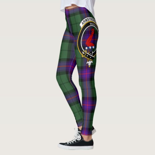 Scotstee Clan Armstrong Crest Tartan Women Legging