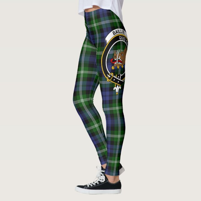 Scotstee Clan Baillie Crest Tartan Women Leggings (Left)