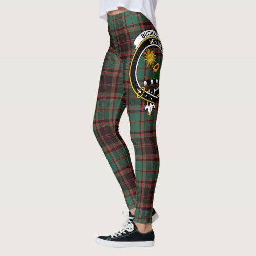 Scotstee Clan Buchan Ancient Crest Tartan Women Leggings