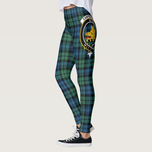 Scotstee Clan Campbell Ancient Crest Tartan Women Leggings (Left)