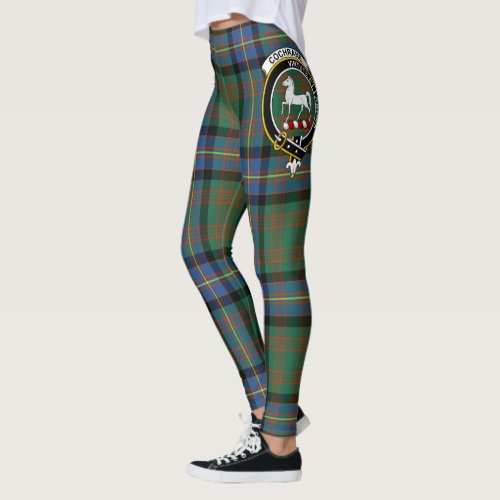 Scotstee Clan Cochrane Ancient Crest Tartan Women  Leggings