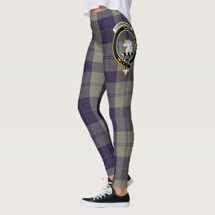 Scotstee Clan Cunningham Dress Blue Dancers Crest  Leggings