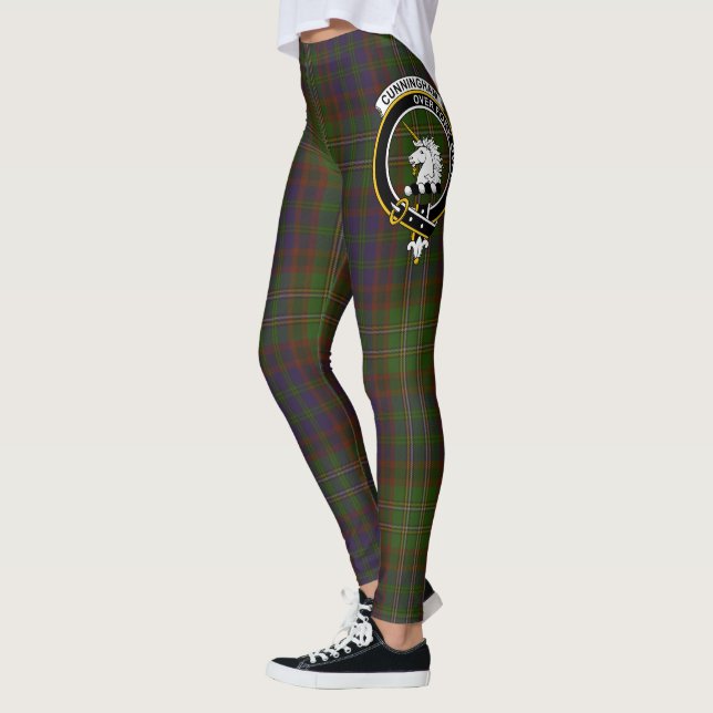 Scotstee Clan Cunningham Hunting Modern Crest Leggings (Left)
