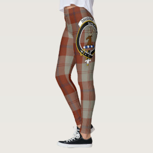 Scotstee Clan Davidson Dress Dancers Crest Tartan Leggings