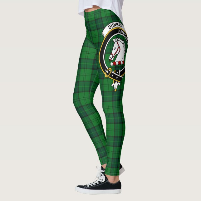 Scotstee Clan Dunbar Hunting Crest Tartan Women  Leggings (Left)