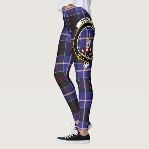 Scotstee Clan Dunlop Modern Crest Tartan Women Leggings