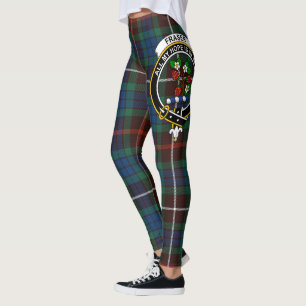 Scotstee Clan Fraser Hunting Ancient Crest Tartan Leggings