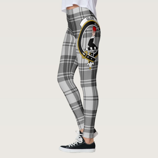 Scotstee Clan Glen Grey Crest Tartan Women Legging (Left)