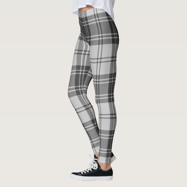 Scotstee Clan Glen Grey Tartan Women Leggings (Left)