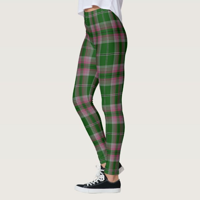 Scotstee Clan Gray Tartan Women Leggings (Left)