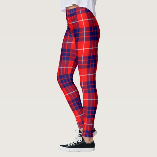 Scotstee Clan Hamilton Tartan Women Leggings (Left)