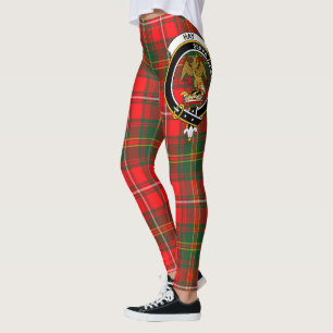 Scotstee Clan Hay Modern Crest Tartan Women Leggings