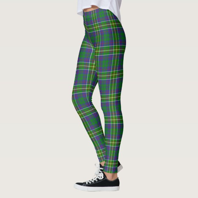 Scotstee Clan Hunter of Hunterston Tartan Women Leggings (Left)