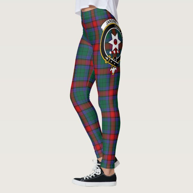 Scotstee Clan Jardine Dress Crest Tartan Women Leggings (Left)