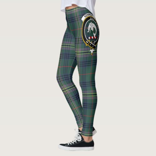 Scotstee Clan Kennedy Crest Tartan Women Leggings