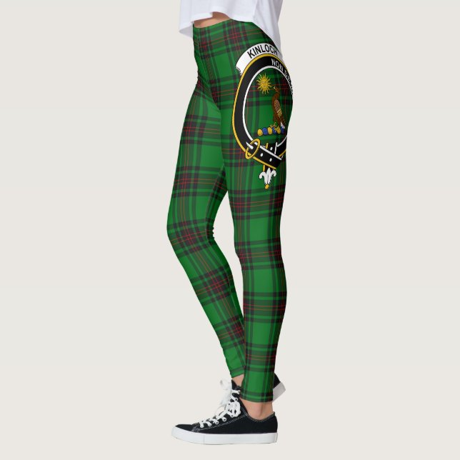 Scotstee Clan Kinloch Crest Tartan Women Leggings (Left)