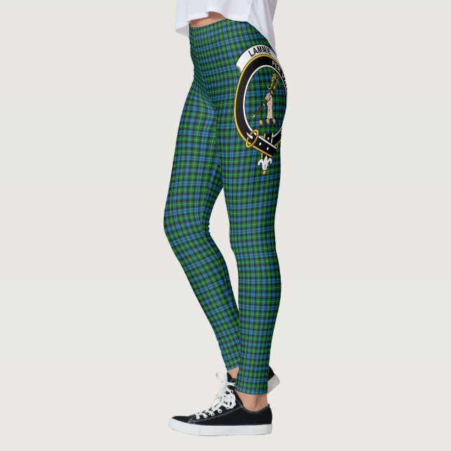 Scotstee Clan Lammie Crest Tartan Women Leggings (Left)