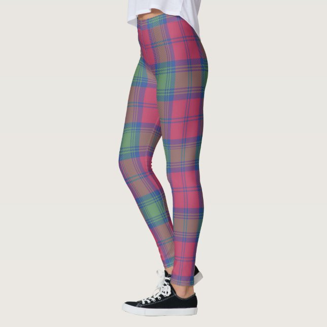 Scotstee Clan Lindsay Ancient Tartan Women Legging (Left)