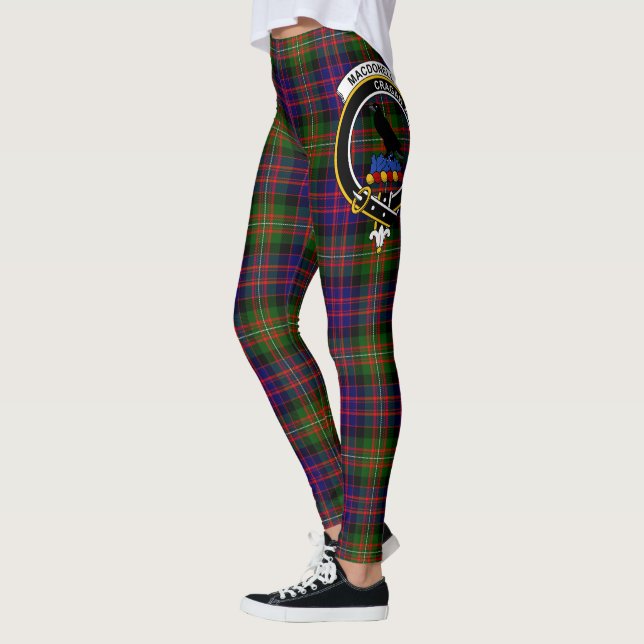 Scotstee Clan MacDonell Of Glengarry Modern Crest  Leggings (Left)