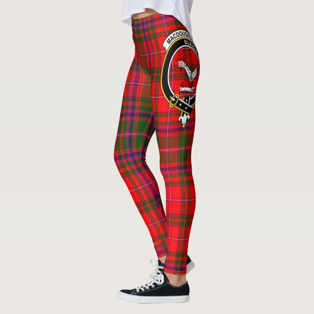 Scotstee Clan MacDougall Crest Tartan Women Leggings (Left)
