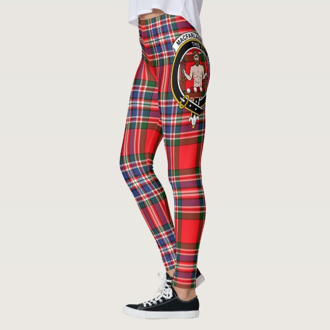 Scotstee Clan MacFarlane Modern Crest Tartan Women Leggings (Left)