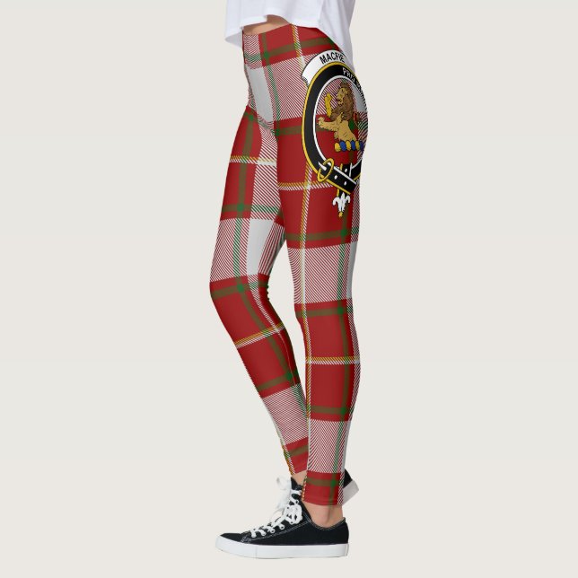 Scotstee Clan MacFie Crest Tartan Women Leggings (Left)