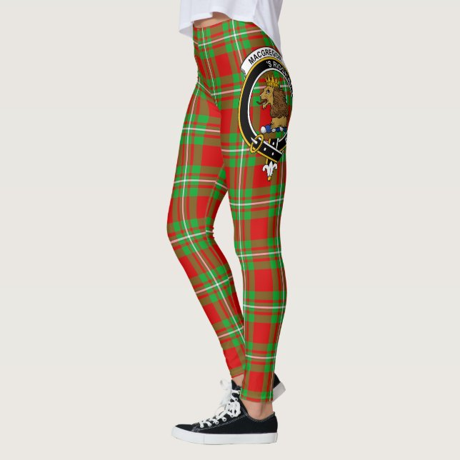 Scotstee Clan MacGregor Crest Tartan Women Legging (Left)